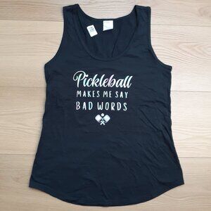 Pickleball Makes Me Say Bad Words - New Women's Medium Tank Top T-Shirt